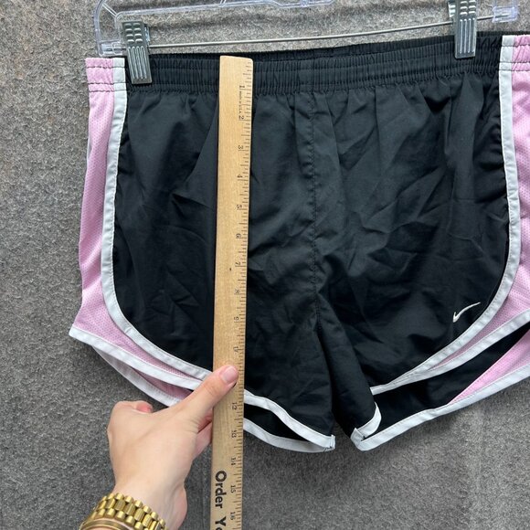 Nike Shorts Women Small Black Pink Dri-Fit Tempo Running Athletic Lightweight - Picture 9 of 11